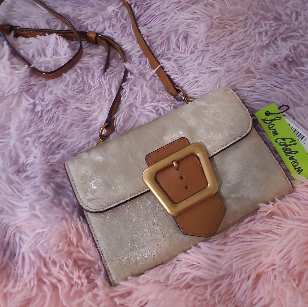 Sam Edelman Mink Brushed Metallic No Size Crossbody